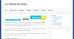 Desktop Screenshot of lecancerducolon.com